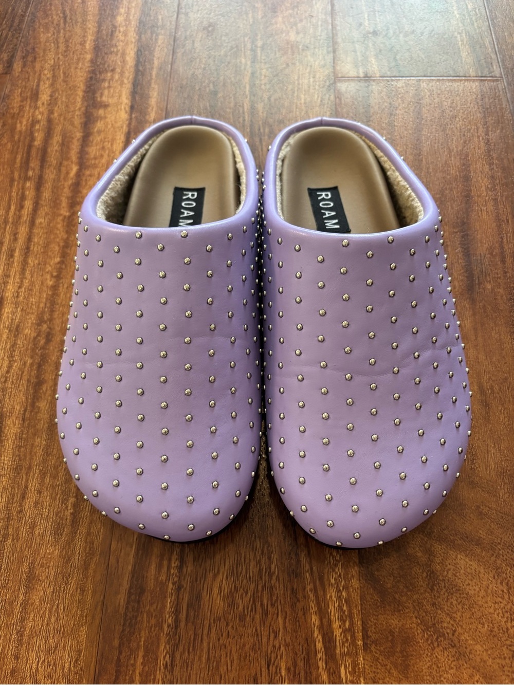 ROAM Studded Clogs in Light Purple